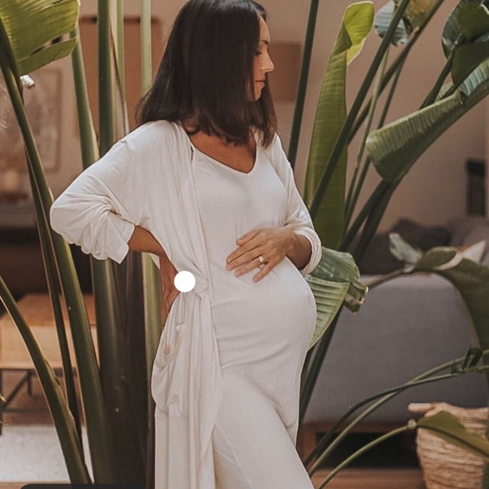 Nothing Fits But maternity dress cardigan set EUC